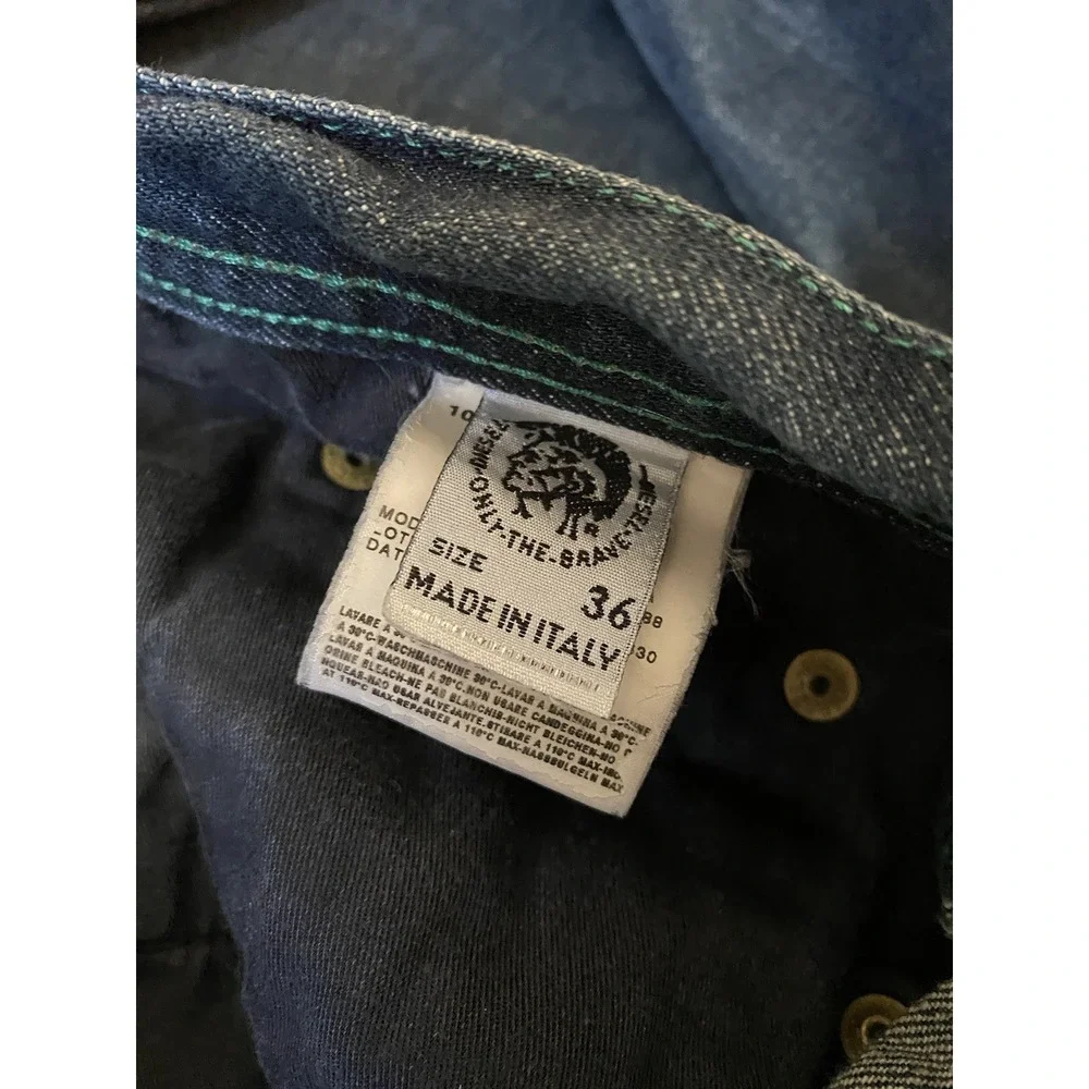 Vintage Diesel Jeans Made In Italy Men Size 36‎ Button Fly y2k Blue (34x33)